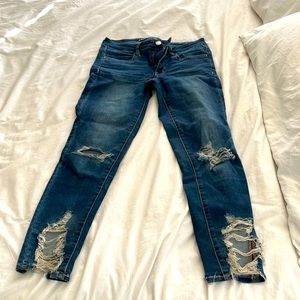 Size 6 long American eagle cropped jeggings
